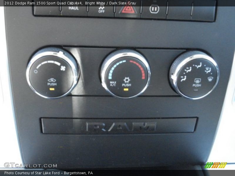 Bright White / Dark Slate Gray 2012 Dodge Ram 1500 Sport Quad Cab 4x4