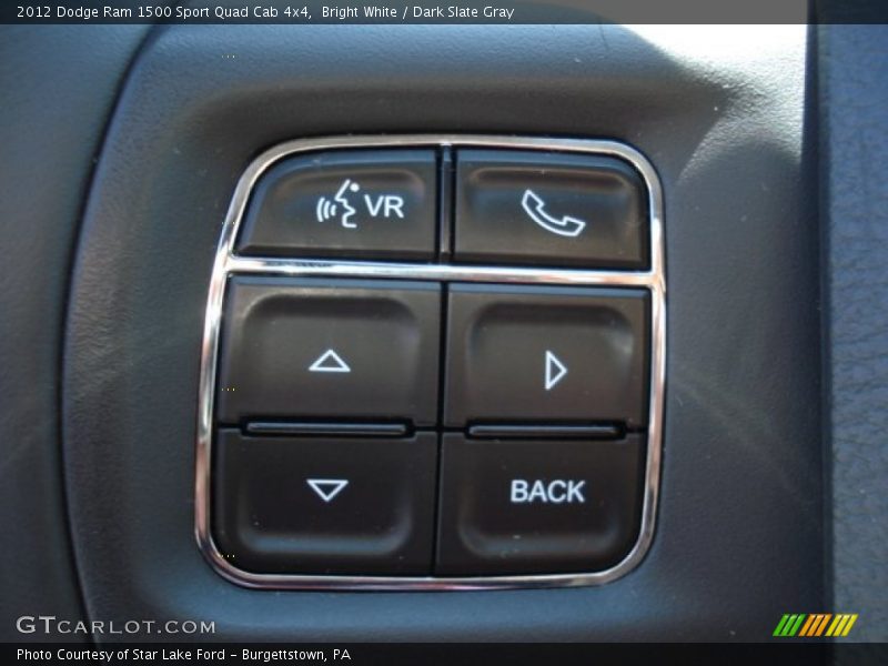 Controls of 2012 Ram 1500 Sport Quad Cab 4x4