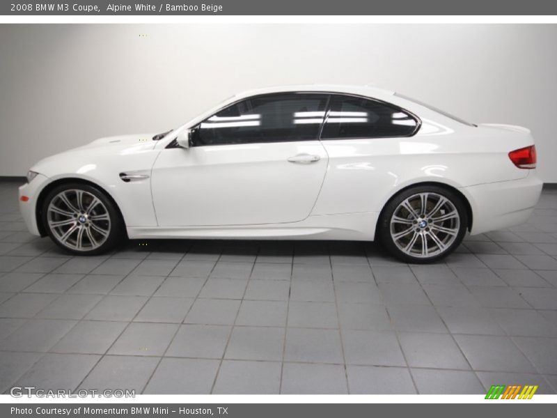 Alpine White / Bamboo Beige 2008 BMW M3 Coupe