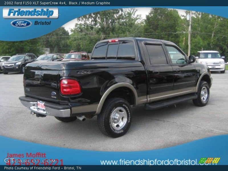 Black / Medium Graphite 2002 Ford F150 XLT SuperCrew 4x4