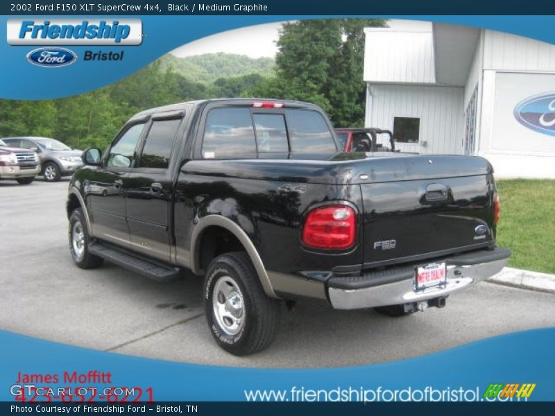 Black / Medium Graphite 2002 Ford F150 XLT SuperCrew 4x4