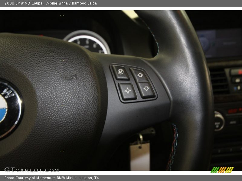 Alpine White / Bamboo Beige 2008 BMW M3 Coupe