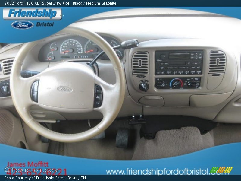Black / Medium Graphite 2002 Ford F150 XLT SuperCrew 4x4