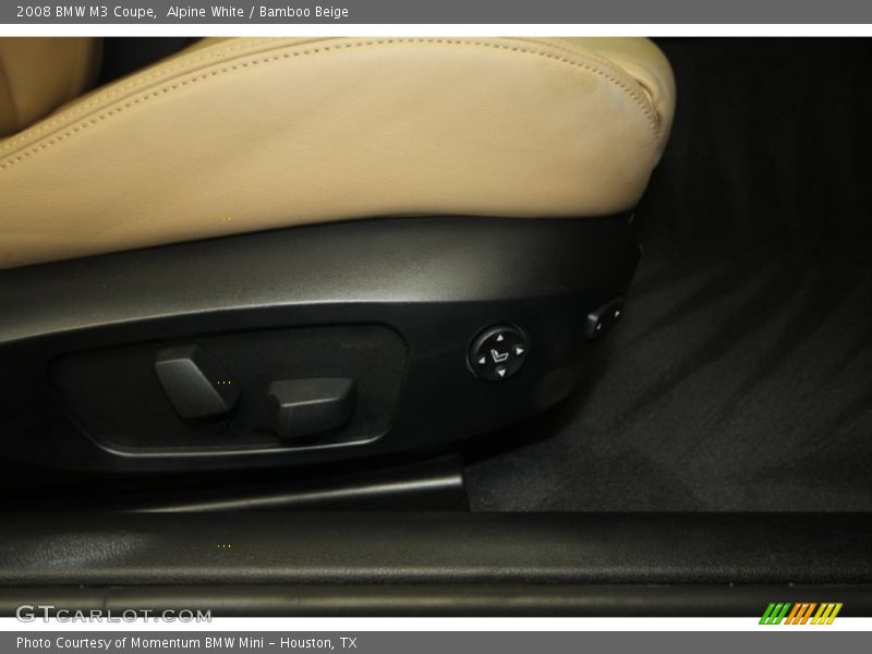 Alpine White / Bamboo Beige 2008 BMW M3 Coupe