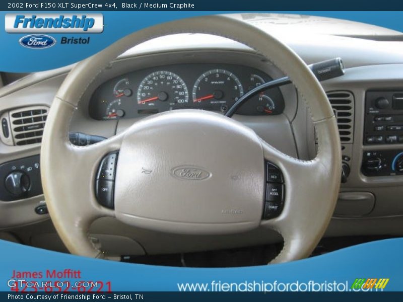 Black / Medium Graphite 2002 Ford F150 XLT SuperCrew 4x4
