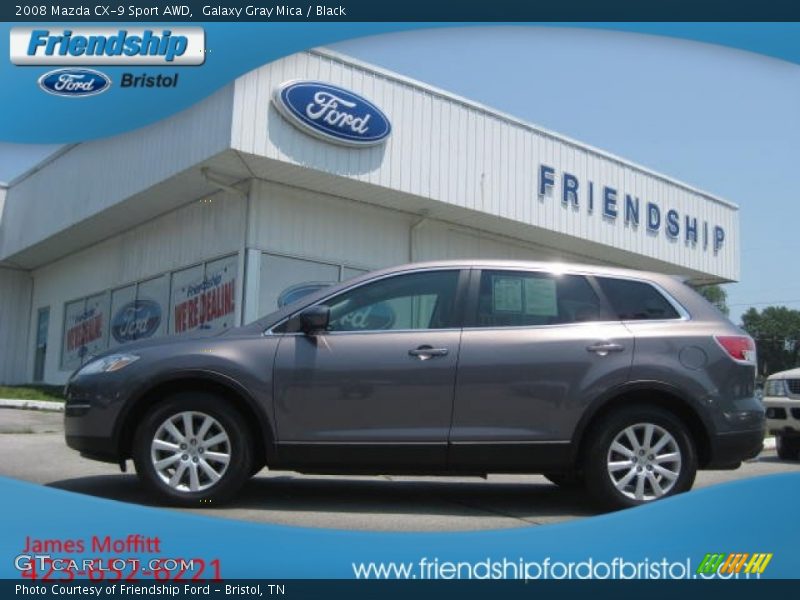 Galaxy Gray Mica / Black 2008 Mazda CX-9 Sport AWD