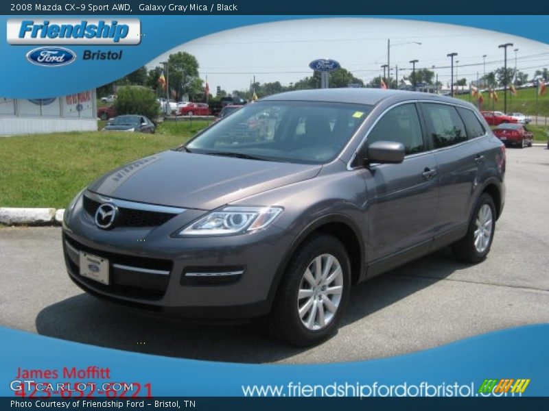 Galaxy Gray Mica / Black 2008 Mazda CX-9 Sport AWD