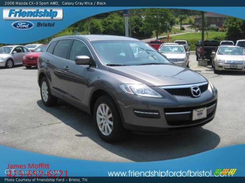 Galaxy Gray Mica / Black 2008 Mazda CX-9 Sport AWD