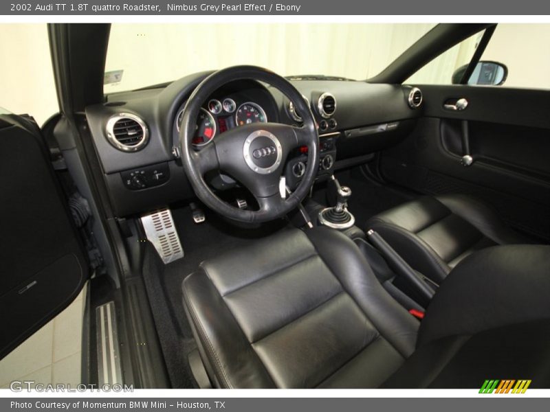 Ebony Interior - 2002 TT 1.8T quattro Roadster 