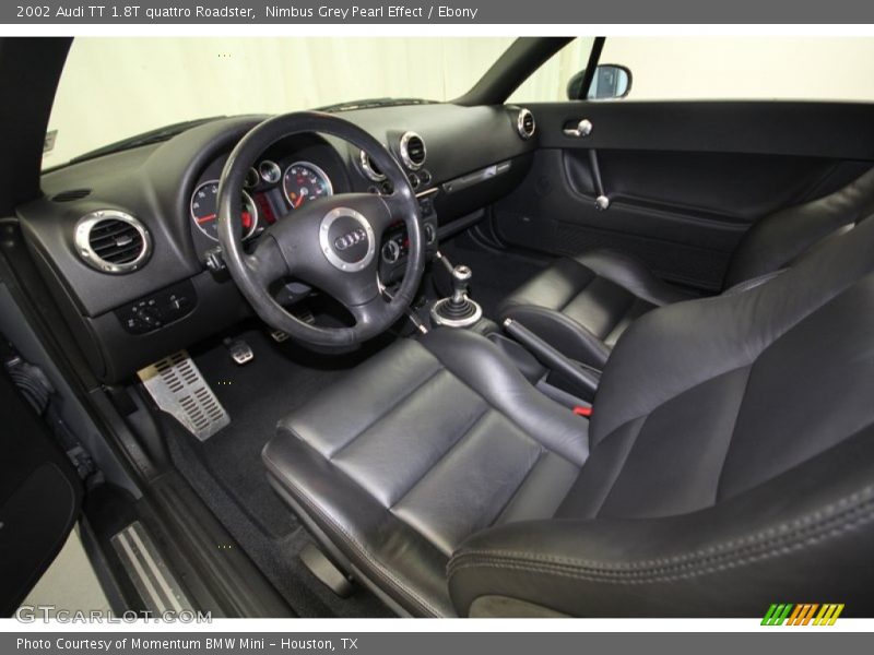 Nimbus Grey Pearl Effect / Ebony 2002 Audi TT 1.8T quattro Roadster