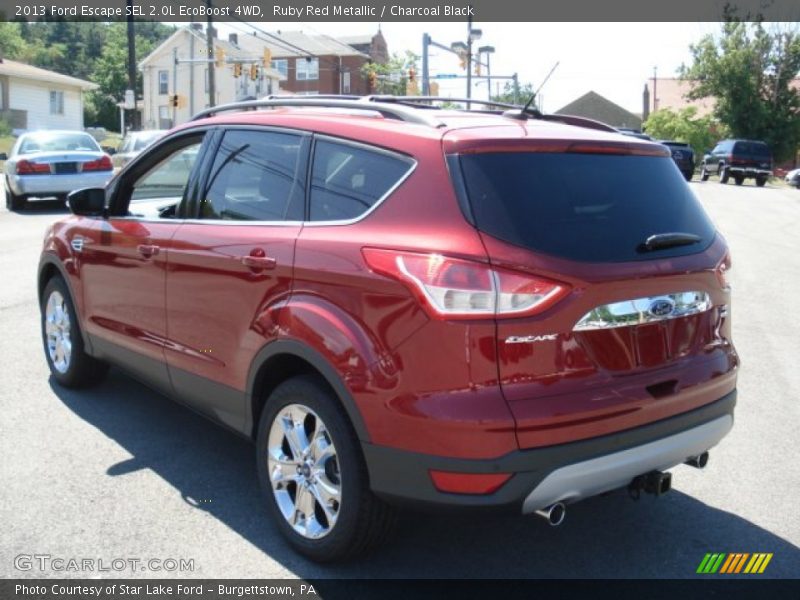 Ruby Red Metallic / Charcoal Black 2013 Ford Escape SEL 2.0L EcoBoost 4WD