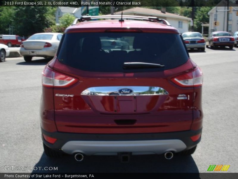 Ruby Red Metallic / Charcoal Black 2013 Ford Escape SEL 2.0L EcoBoost 4WD