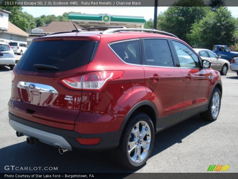 Ruby Red Metallic / Charcoal Black 2013 Ford Escape SEL 2.0L EcoBoost 4WD
