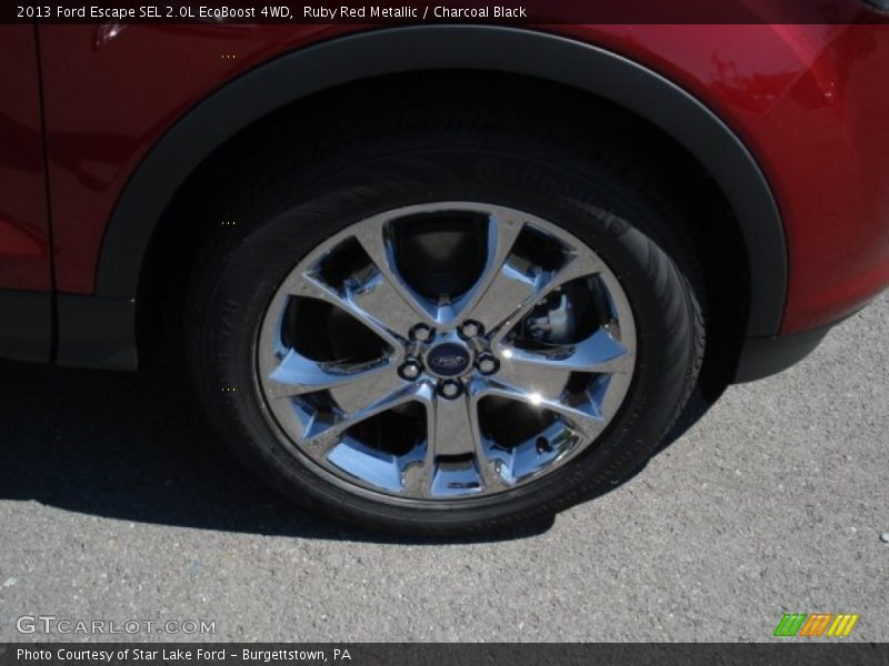 Ruby Red Metallic / Charcoal Black 2013 Ford Escape SEL 2.0L EcoBoost 4WD