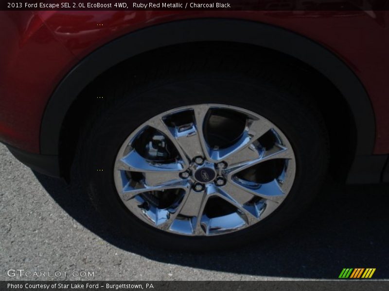 Ruby Red Metallic / Charcoal Black 2013 Ford Escape SEL 2.0L EcoBoost 4WD
