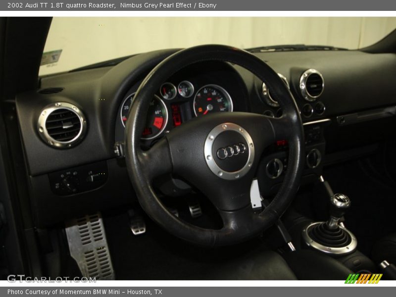 Nimbus Grey Pearl Effect / Ebony 2002 Audi TT 1.8T quattro Roadster