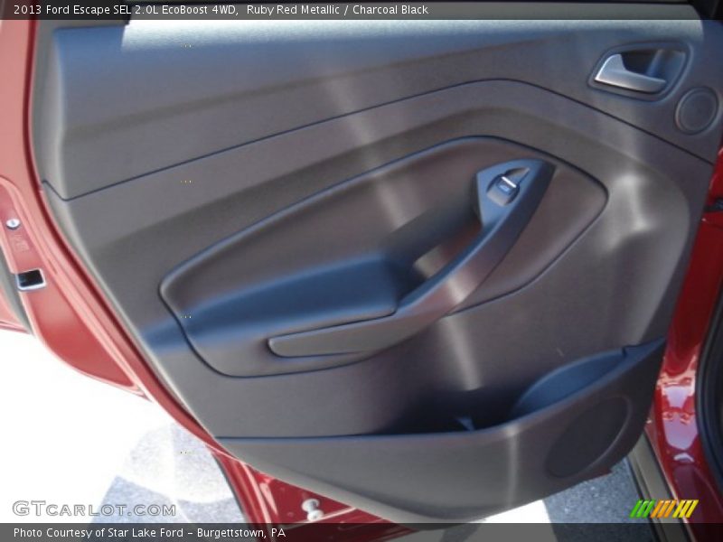Ruby Red Metallic / Charcoal Black 2013 Ford Escape SEL 2.0L EcoBoost 4WD