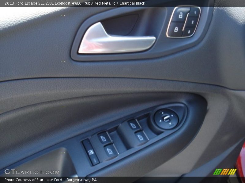 Ruby Red Metallic / Charcoal Black 2013 Ford Escape SEL 2.0L EcoBoost 4WD