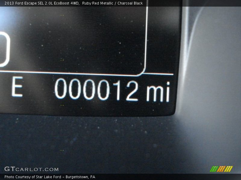 Ruby Red Metallic / Charcoal Black 2013 Ford Escape SEL 2.0L EcoBoost 4WD