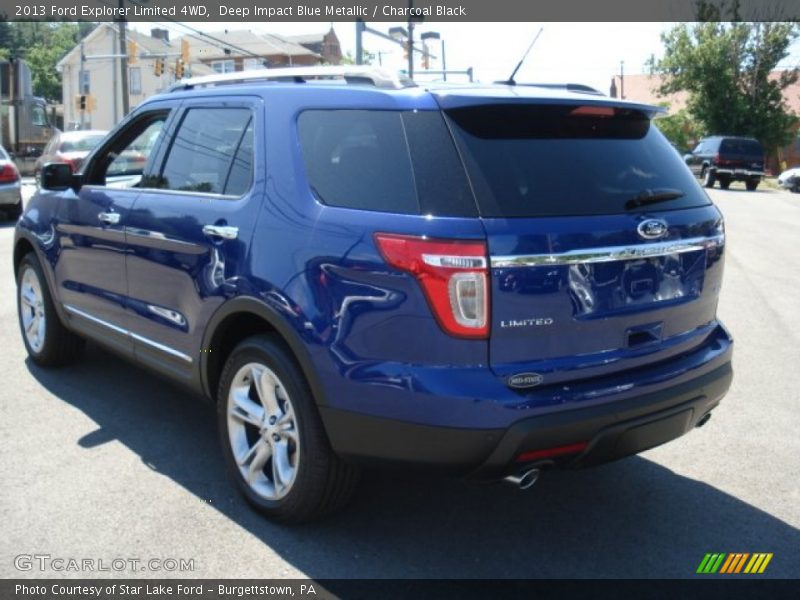 Deep Impact Blue Metallic / Charcoal Black 2013 Ford Explorer Limited 4WD