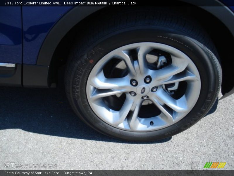 Deep Impact Blue Metallic / Charcoal Black 2013 Ford Explorer Limited 4WD