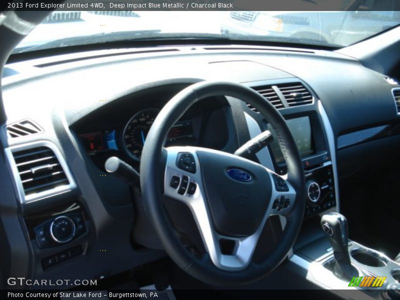 Deep Impact Blue Metallic / Charcoal Black 2013 Ford Explorer Limited 4WD