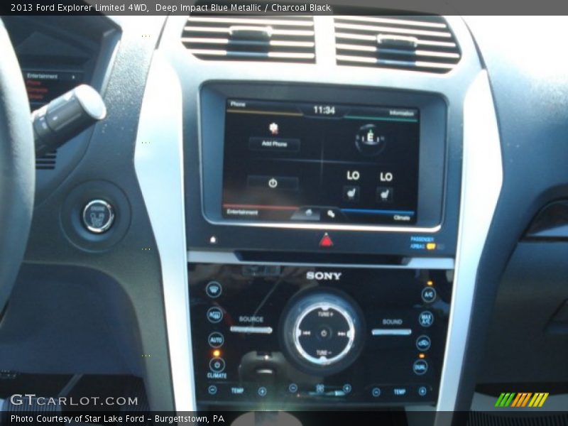 Deep Impact Blue Metallic / Charcoal Black 2013 Ford Explorer Limited 4WD