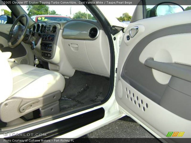 Cool Vanilla White / Taupe/Pearl Beige 2005 Chrysler PT Cruiser Touring Turbo Convertible
