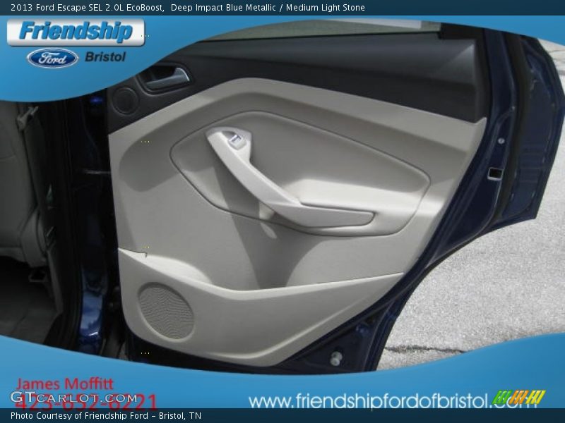 Deep Impact Blue Metallic / Medium Light Stone 2013 Ford Escape SEL 2.0L EcoBoost