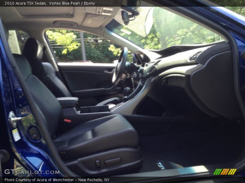 Vortex Blue Pearl / Ebony 2010 Acura TSX Sedan