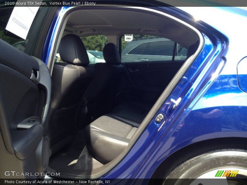 Vortex Blue Pearl / Ebony 2010 Acura TSX Sedan