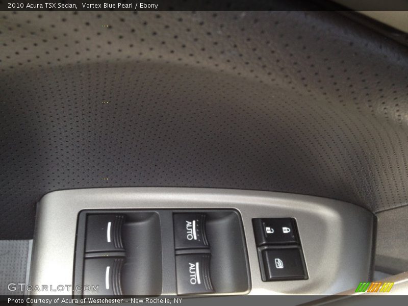 Vortex Blue Pearl / Ebony 2010 Acura TSX Sedan