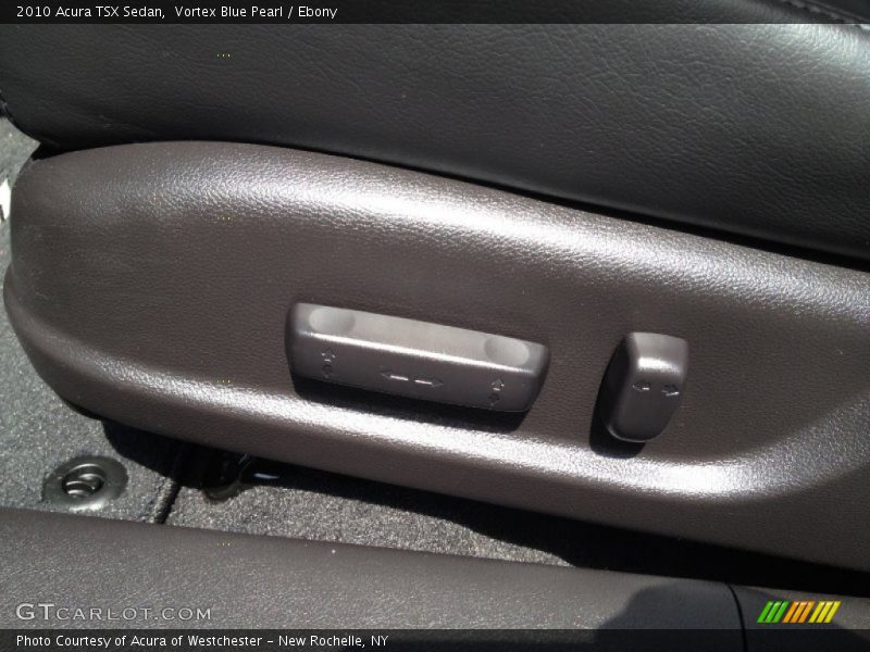 Vortex Blue Pearl / Ebony 2010 Acura TSX Sedan
