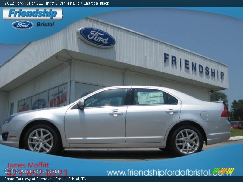 Ingot Silver Metallic / Charcoal Black 2012 Ford Fusion SEL