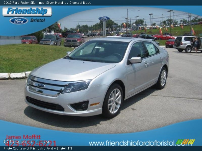 Ingot Silver Metallic / Charcoal Black 2012 Ford Fusion SEL