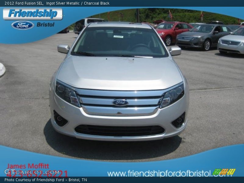 Ingot Silver Metallic / Charcoal Black 2012 Ford Fusion SEL