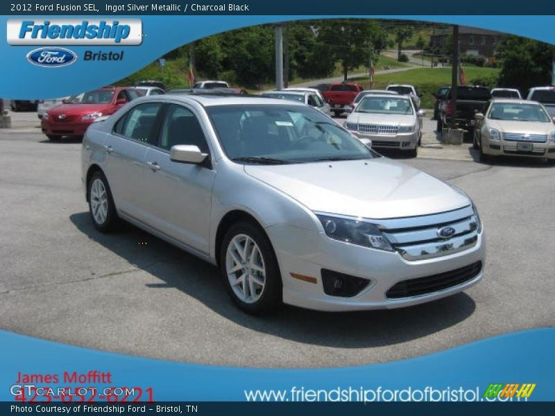 Ingot Silver Metallic / Charcoal Black 2012 Ford Fusion SEL