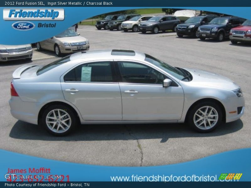Ingot Silver Metallic / Charcoal Black 2012 Ford Fusion SEL