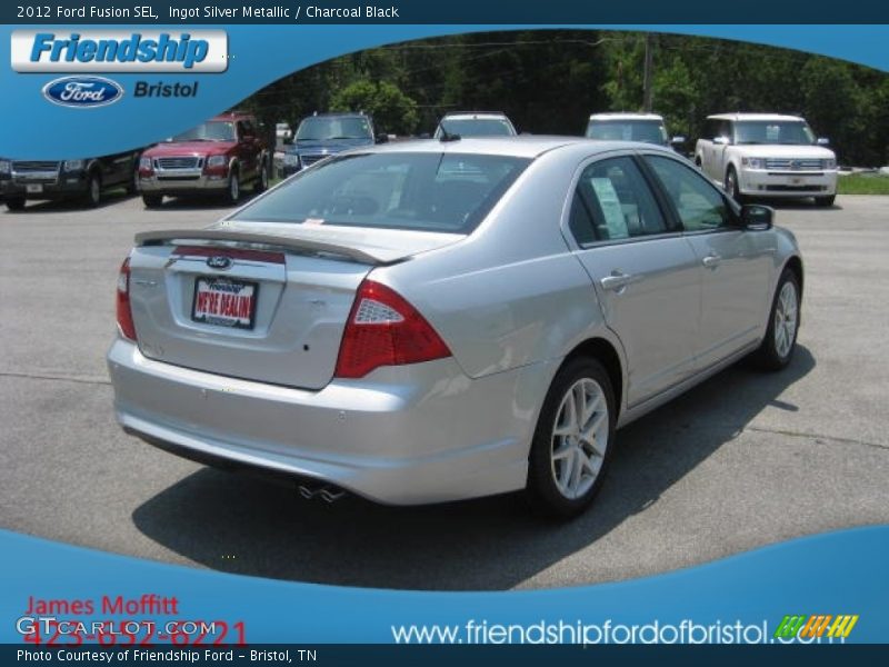 Ingot Silver Metallic / Charcoal Black 2012 Ford Fusion SEL