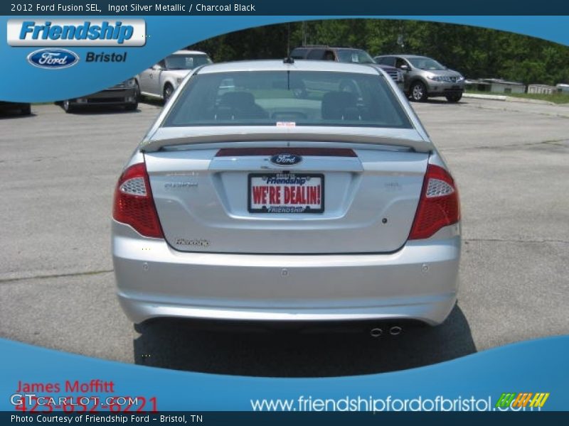 Ingot Silver Metallic / Charcoal Black 2012 Ford Fusion SEL