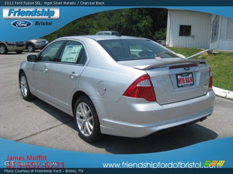 Ingot Silver Metallic / Charcoal Black 2012 Ford Fusion SEL