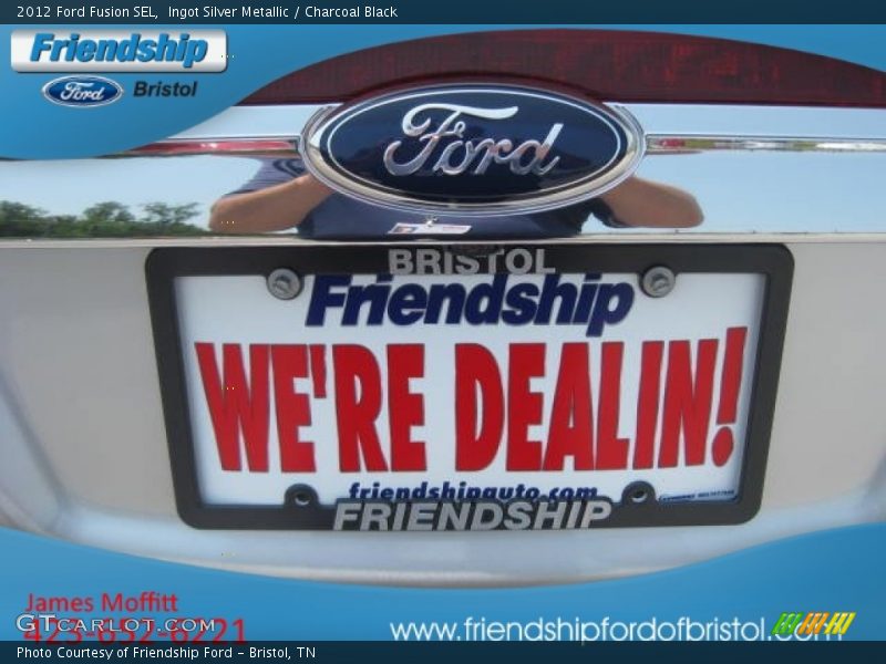 Ingot Silver Metallic / Charcoal Black 2012 Ford Fusion SEL