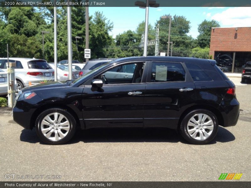 Crystal Black Pearl / Taupe 2010 Acura RDX SH-AWD
