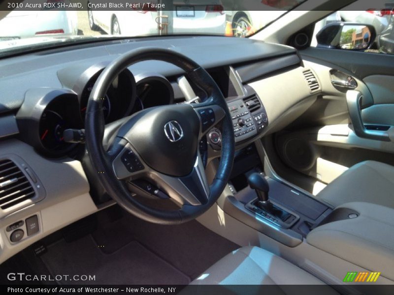 Crystal Black Pearl / Taupe 2010 Acura RDX SH-AWD