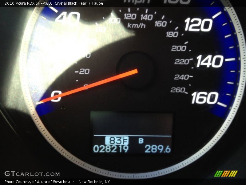Crystal Black Pearl / Taupe 2010 Acura RDX SH-AWD