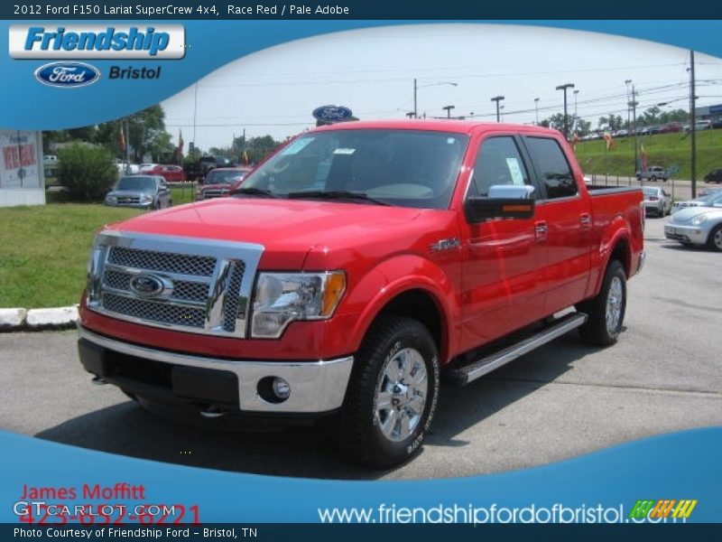 Race Red / Pale Adobe 2012 Ford F150 Lariat SuperCrew 4x4