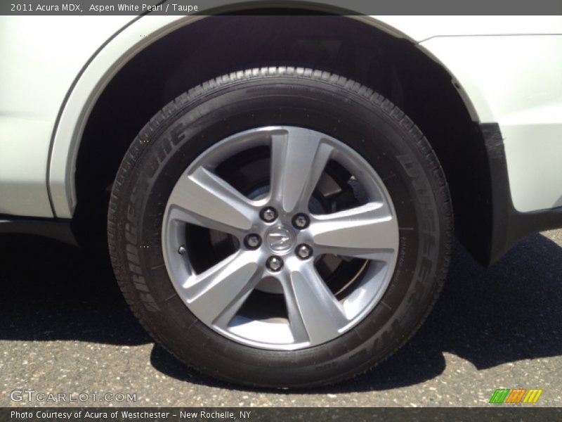 Aspen White Pearl / Taupe 2011 Acura MDX