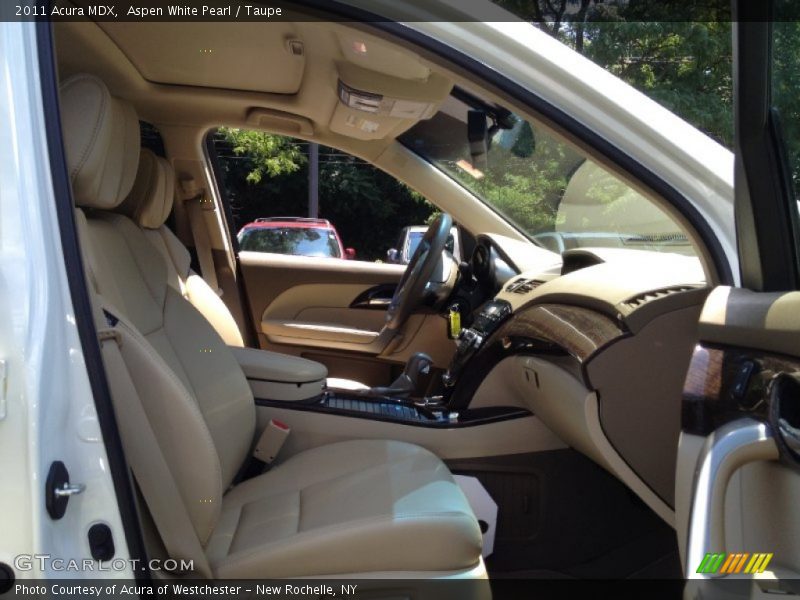 Aspen White Pearl / Taupe 2011 Acura MDX