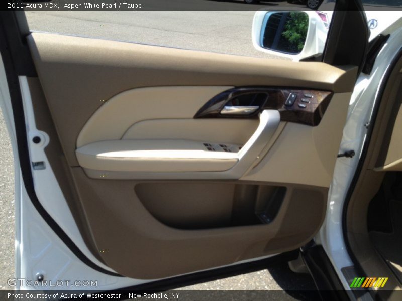 Aspen White Pearl / Taupe 2011 Acura MDX