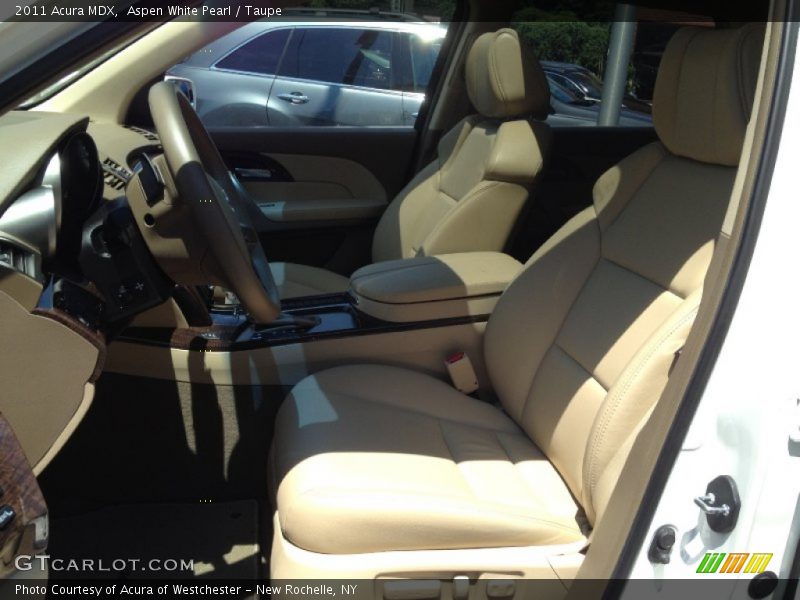 Aspen White Pearl / Taupe 2011 Acura MDX
